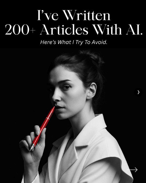 AI doesn't make you a bad writer. It makes you forgettable.